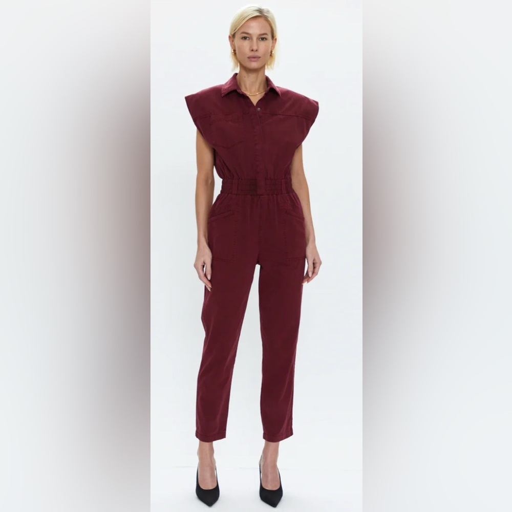Pistola Burgundy Jumpsuit